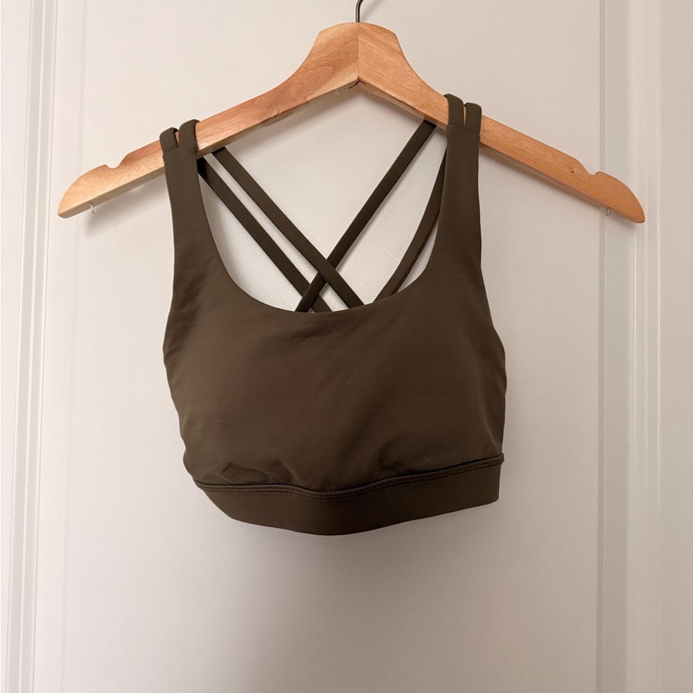 Lululemon Athletica Deep Olive Sports Bra